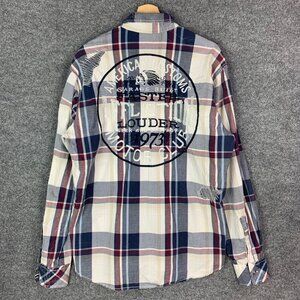 Affliction Button Up Shirt American Customs Motor Club Premium Shirt Size XL